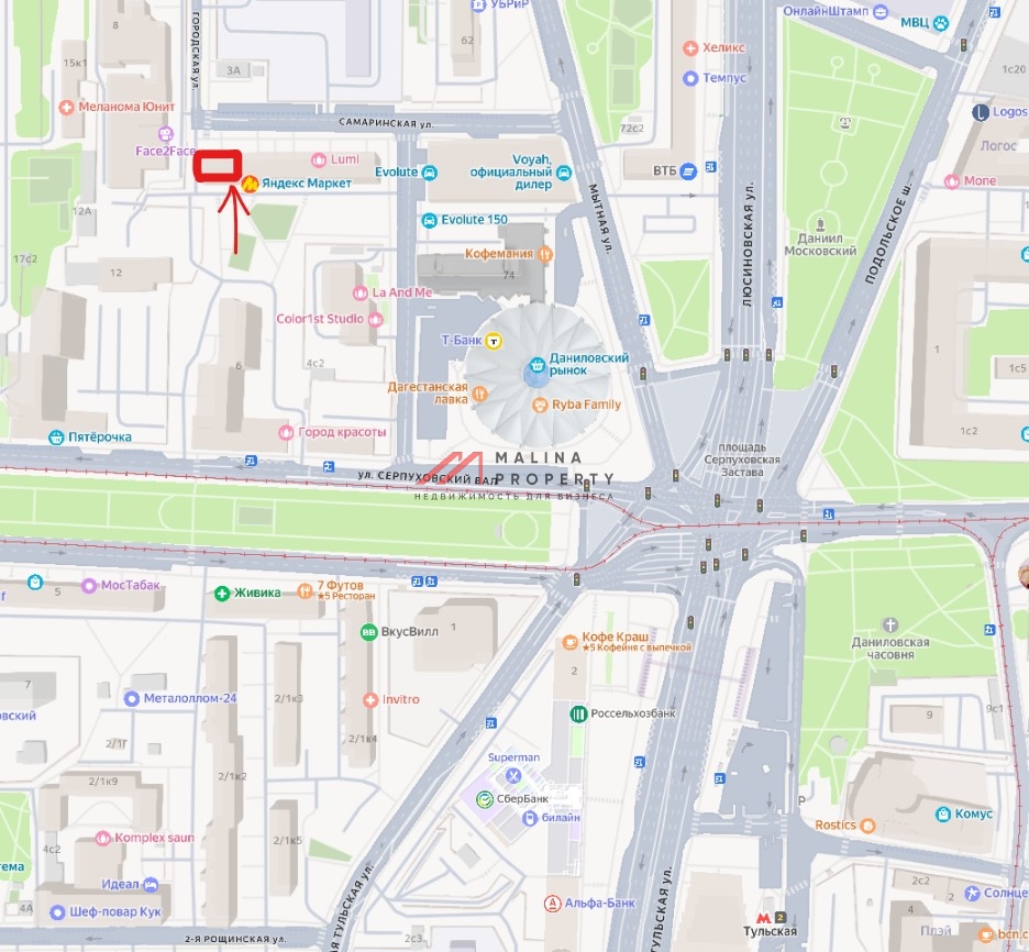 Продажа торгового помещения с арендаторами на Тульской