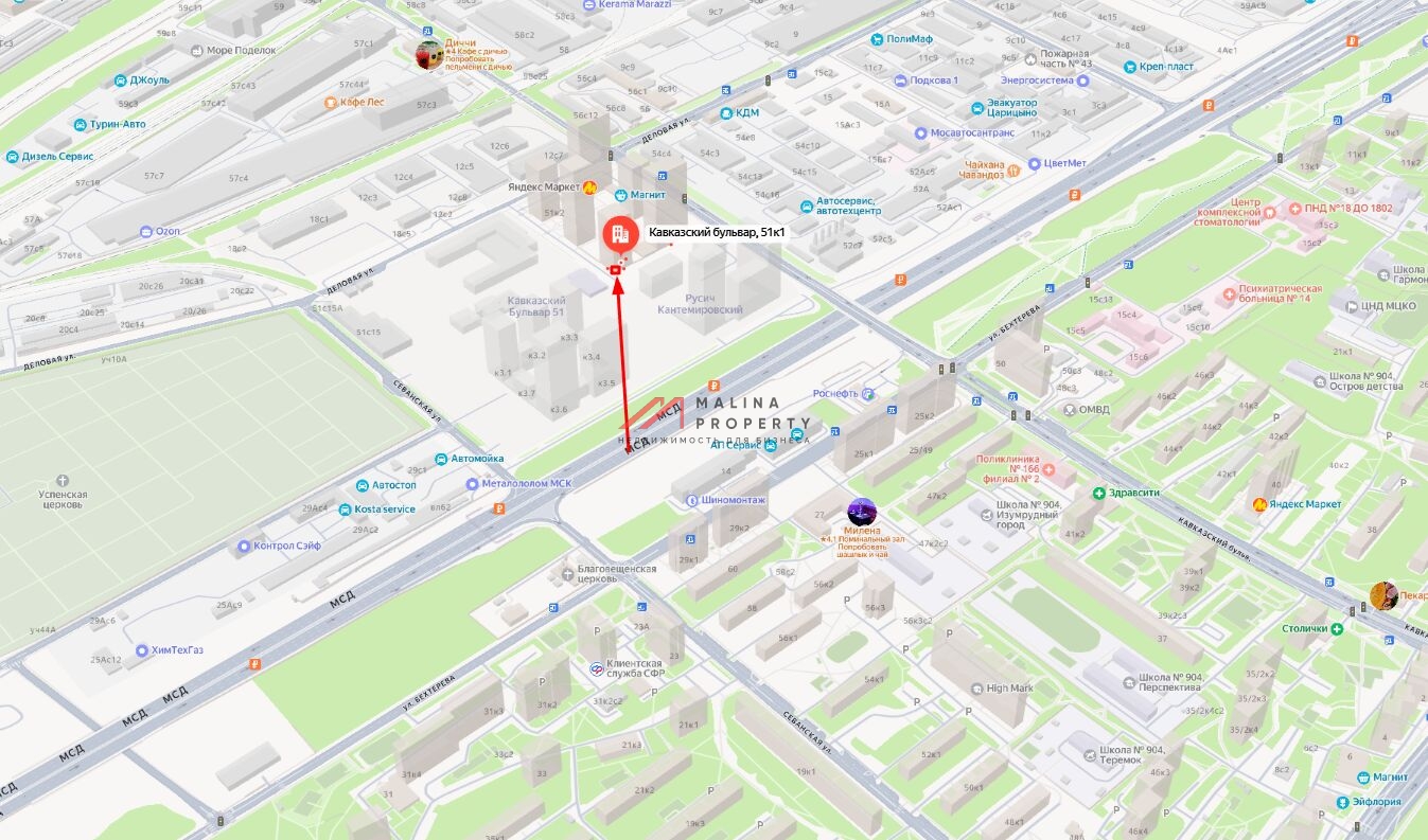 Продажа помещения в ЖК "Кавказский бульвар 51"