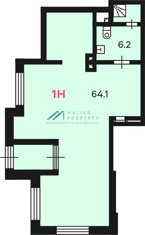 Аренда торгового помещения в новом доме на Яхромской