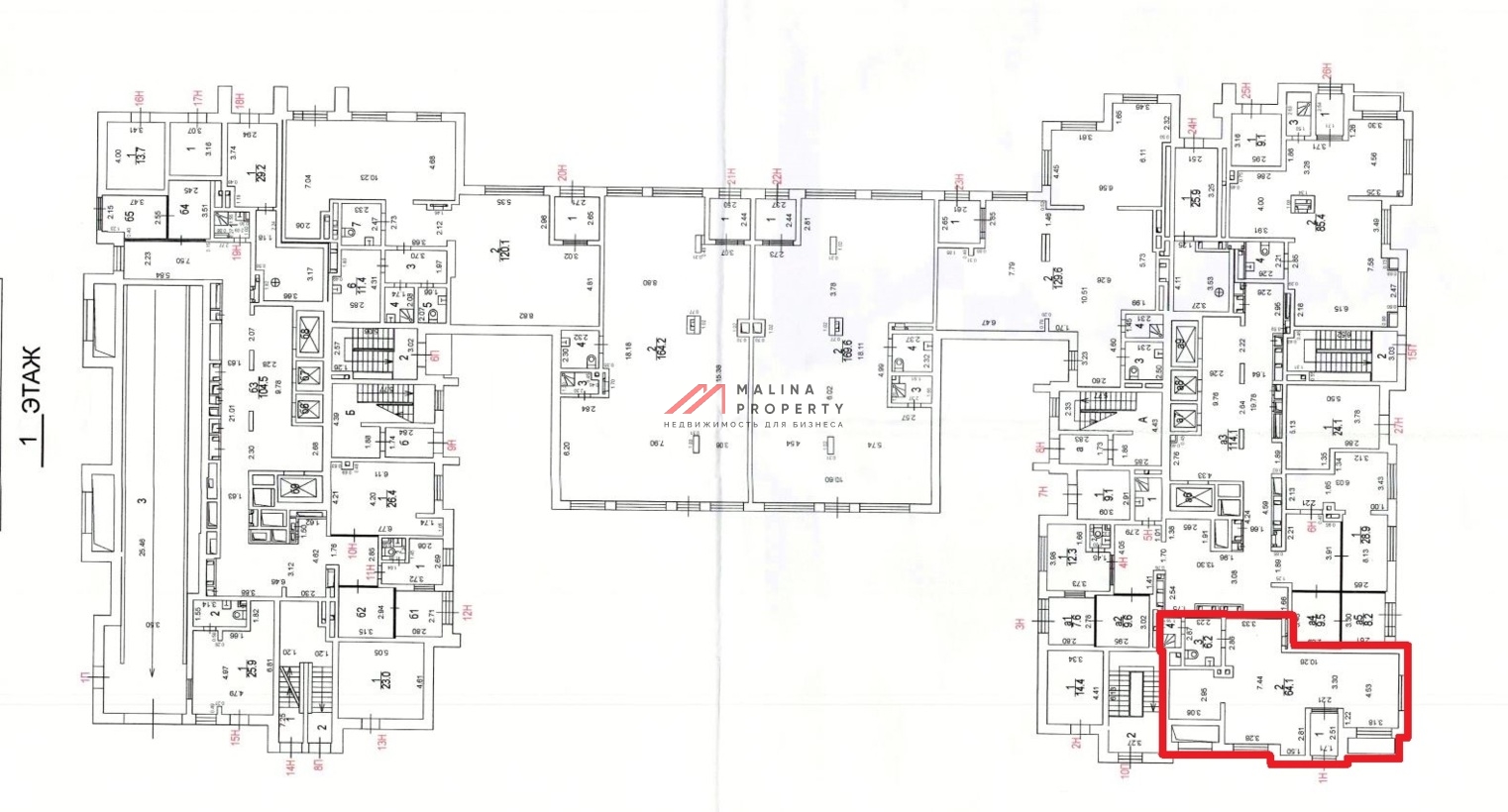 Аренда торгового помещения в новом доме на Яхромской