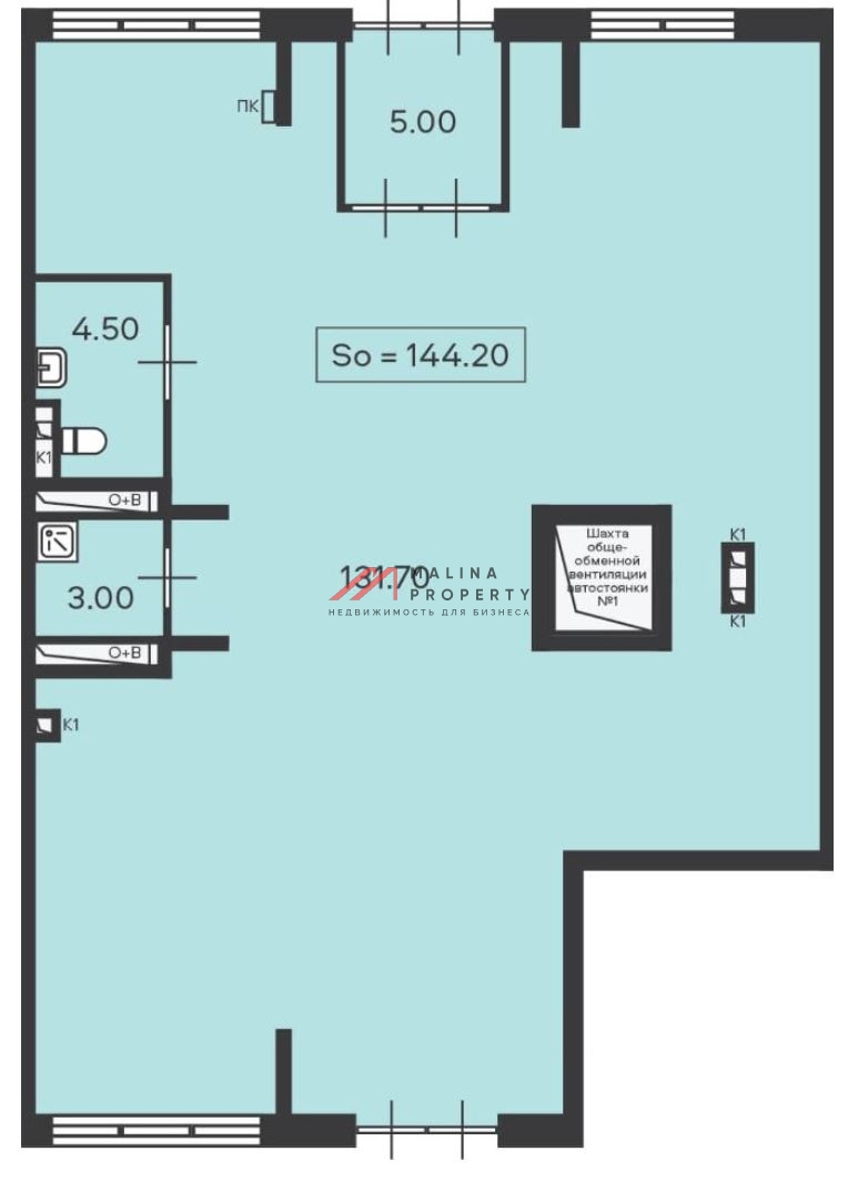 Продажа помещения с магазином Магнит в новом доме