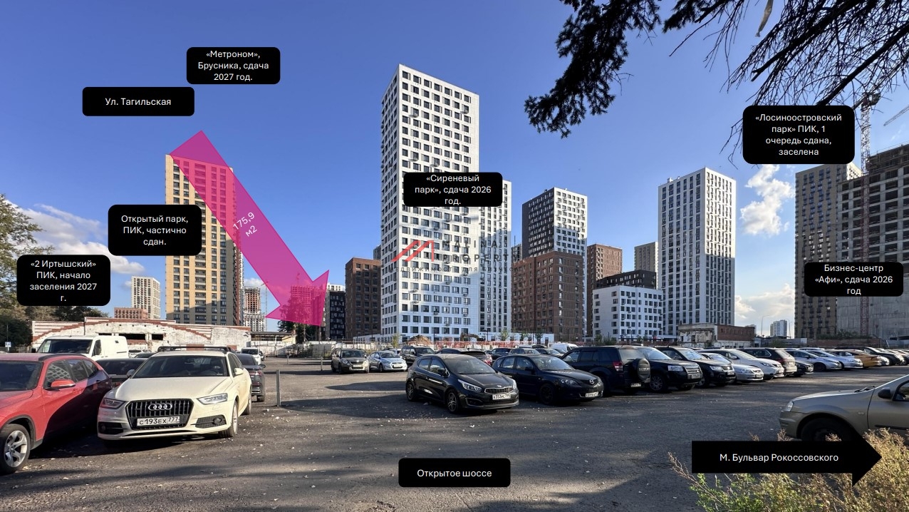 Продажа торгового помещения в ЖК "Сиреневый парк" 