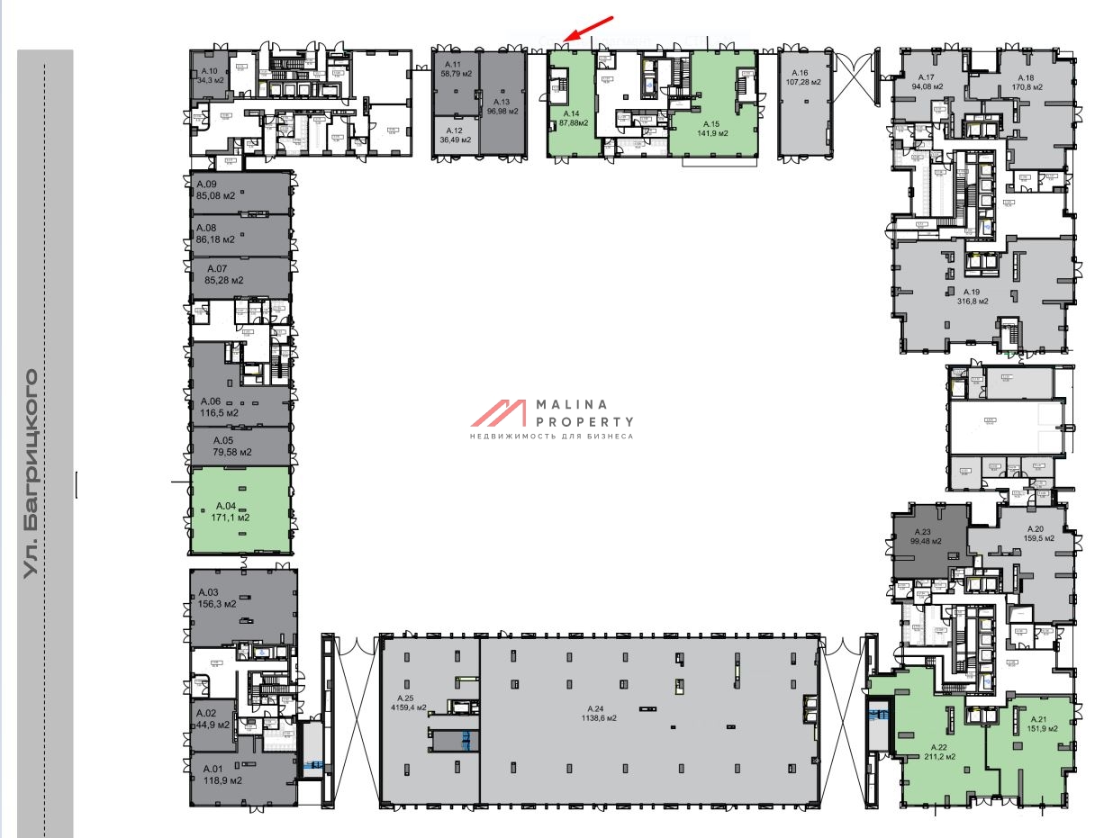 Продажа торгового помещения в ЖК "Veer 1 - Indigo"