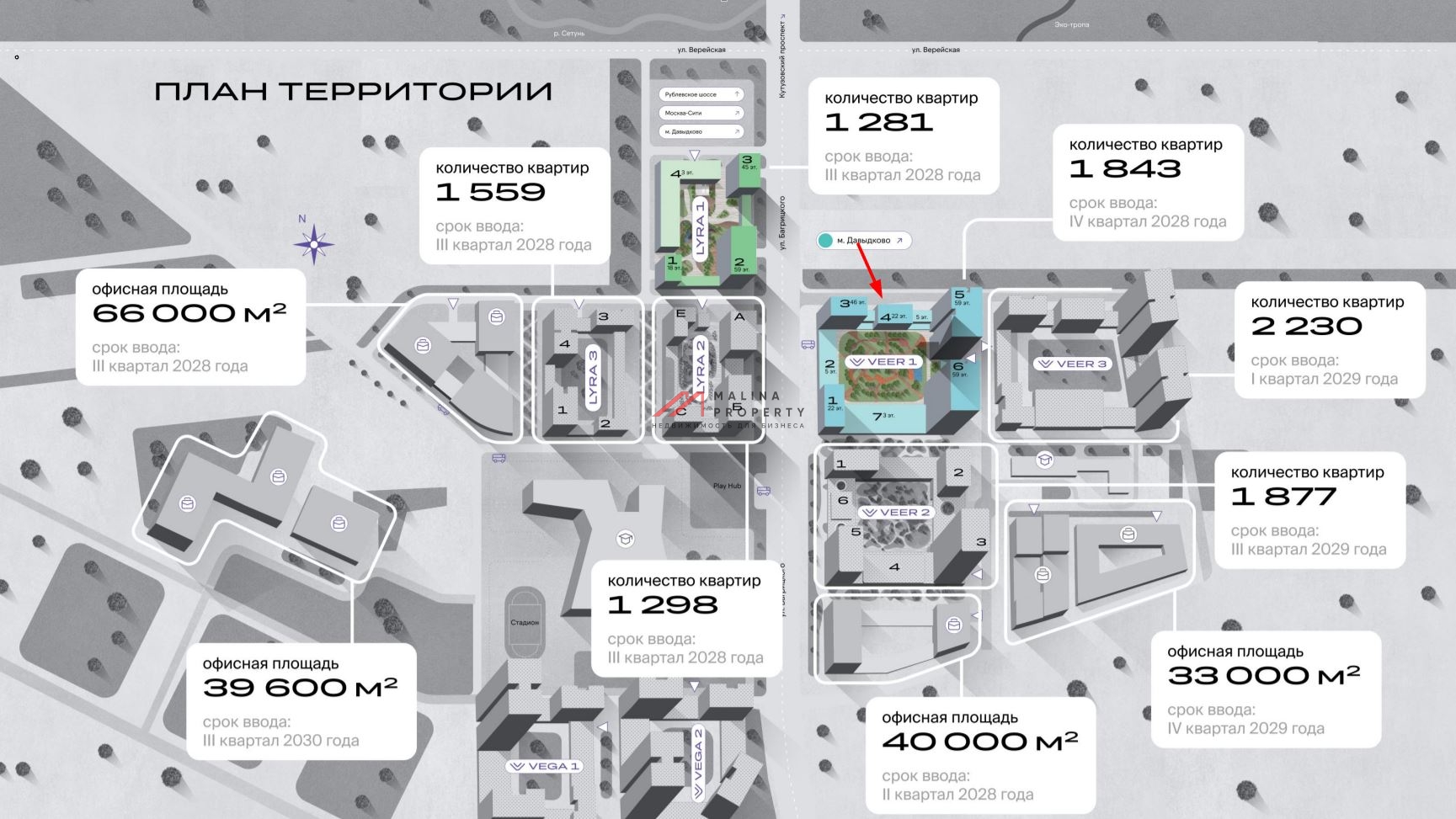 Продажа торгового помещения в ЖК "Veer 1 - Indigo"