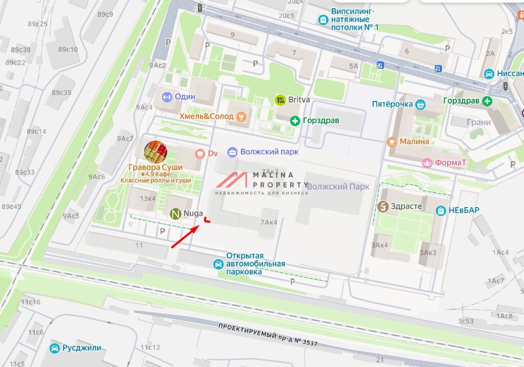 Продажа углового помещения в ЖК "Волжский парк"