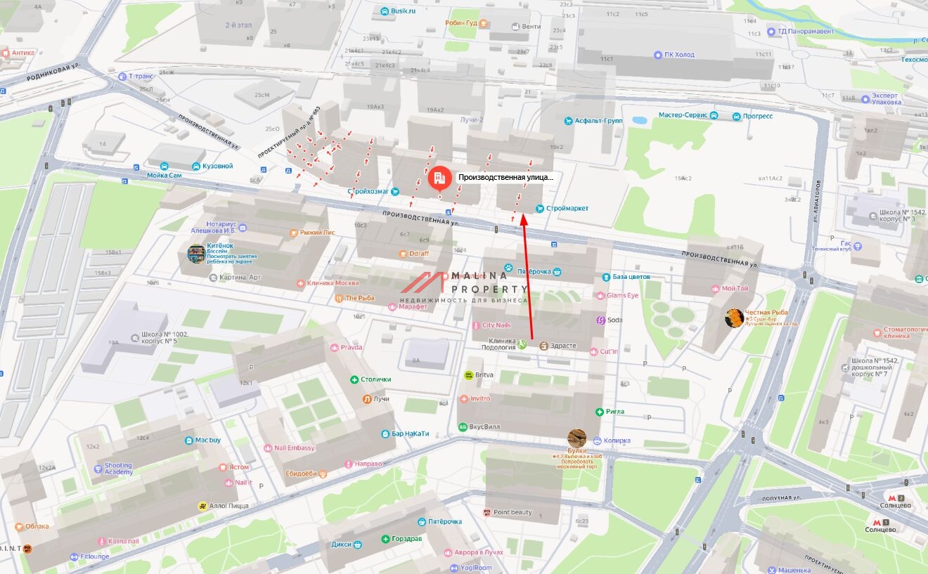 Аренда торгового помещения в ЖК Лучи-2