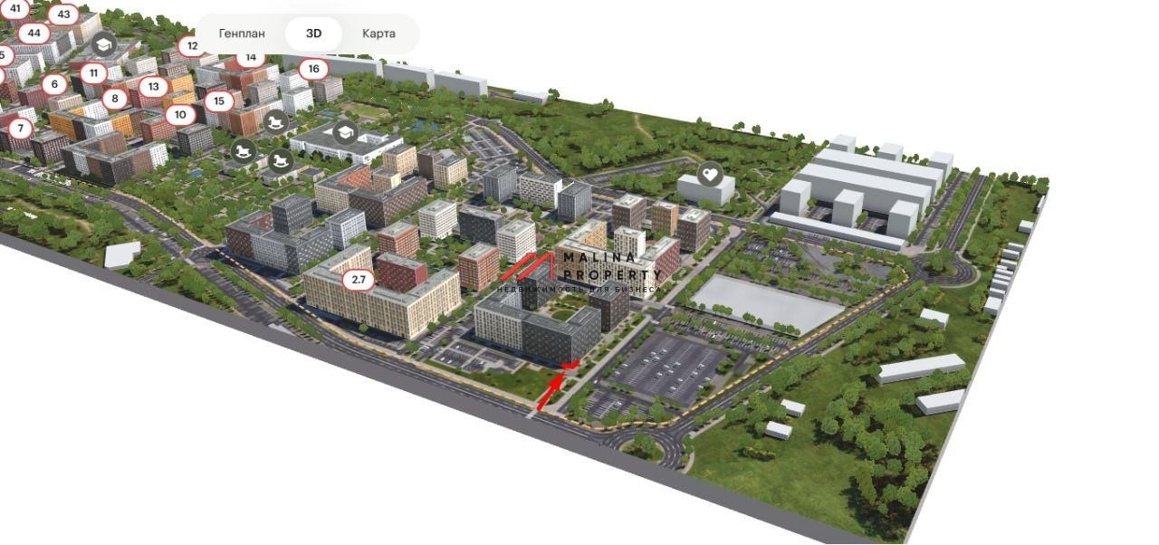 Аренда торгового помещения в ЖК "Ильинские луга"