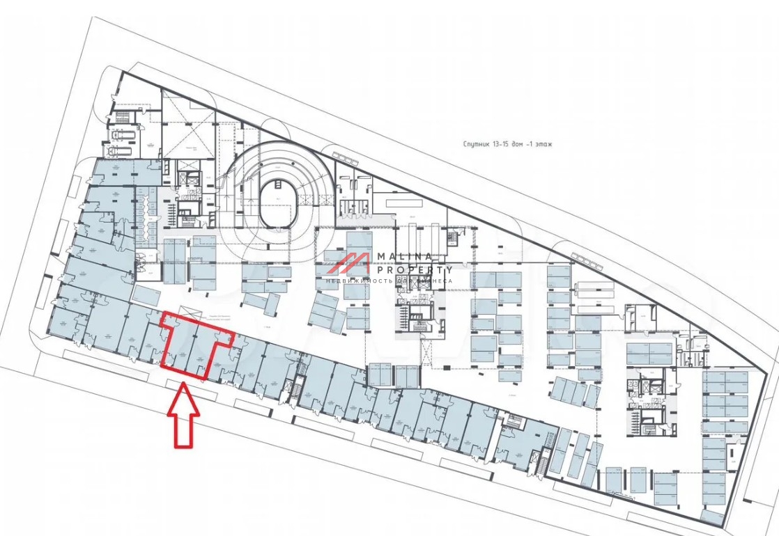 Аренда торгового помещения в ЖК Спутник