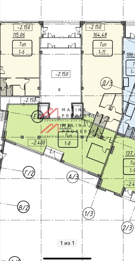 Аренда торгового помещения в ЖК "Эталон-Сити" 