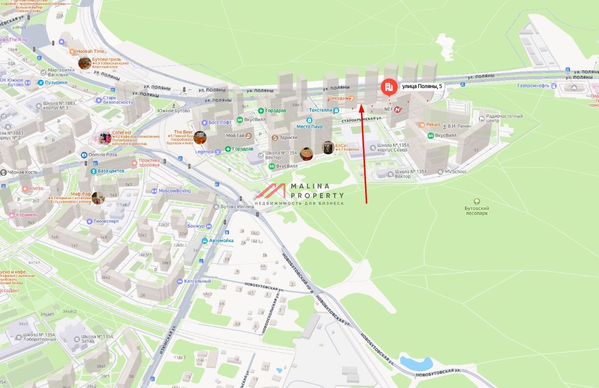 Аренда торгового помещения в ЖК "Эталон-Сити" 