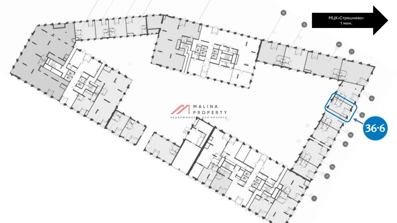 Продажа помещения c арендатором аптека в ЖК "Moments"