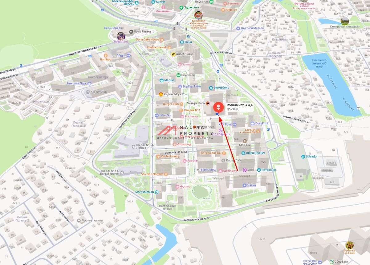 Продажа помещения с арендатором в ЖК "Испанские кварталы" 