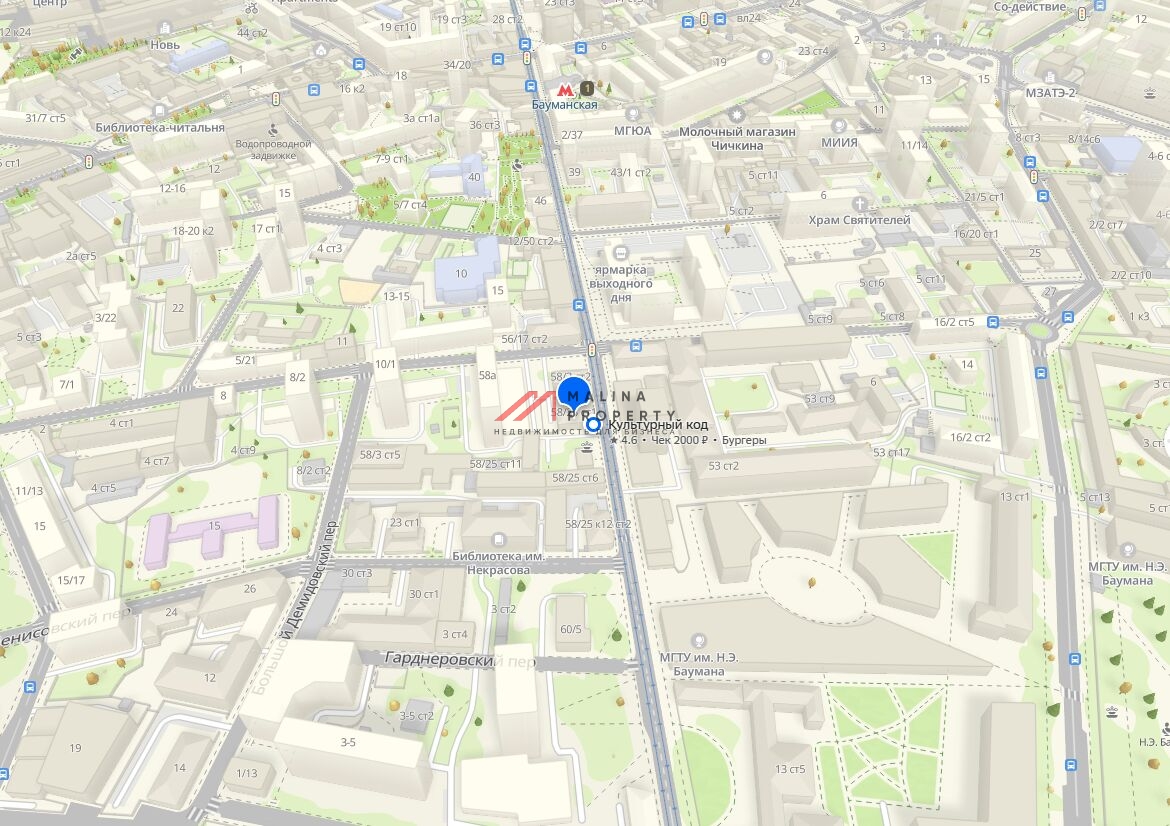 Продажа здания с сетевыми арендаторами на Бауманской