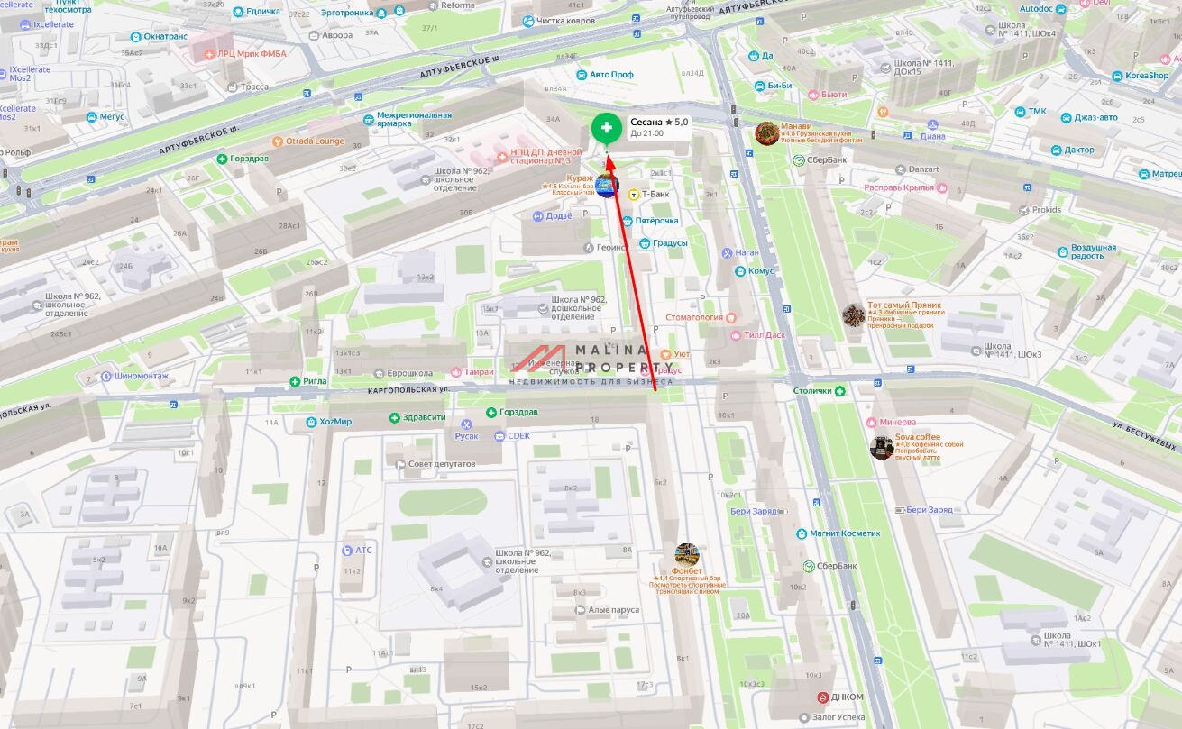 Продажа торгового помещения в районе Отрадное 