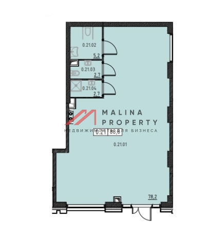 Продажа торгового помещения в ЖК "Назаре" 