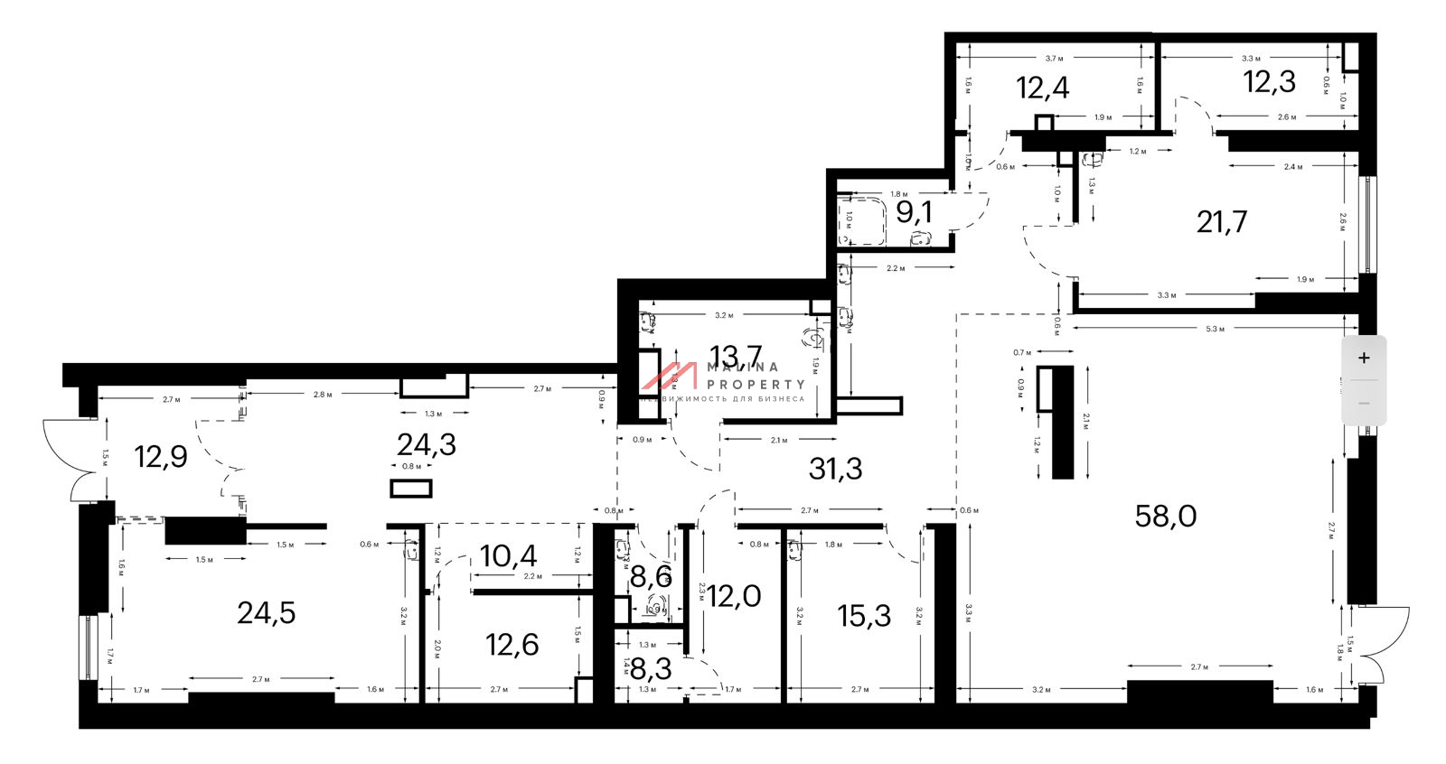 Аренда помещения под продуктовый магазин в ЖК "Москворечье"