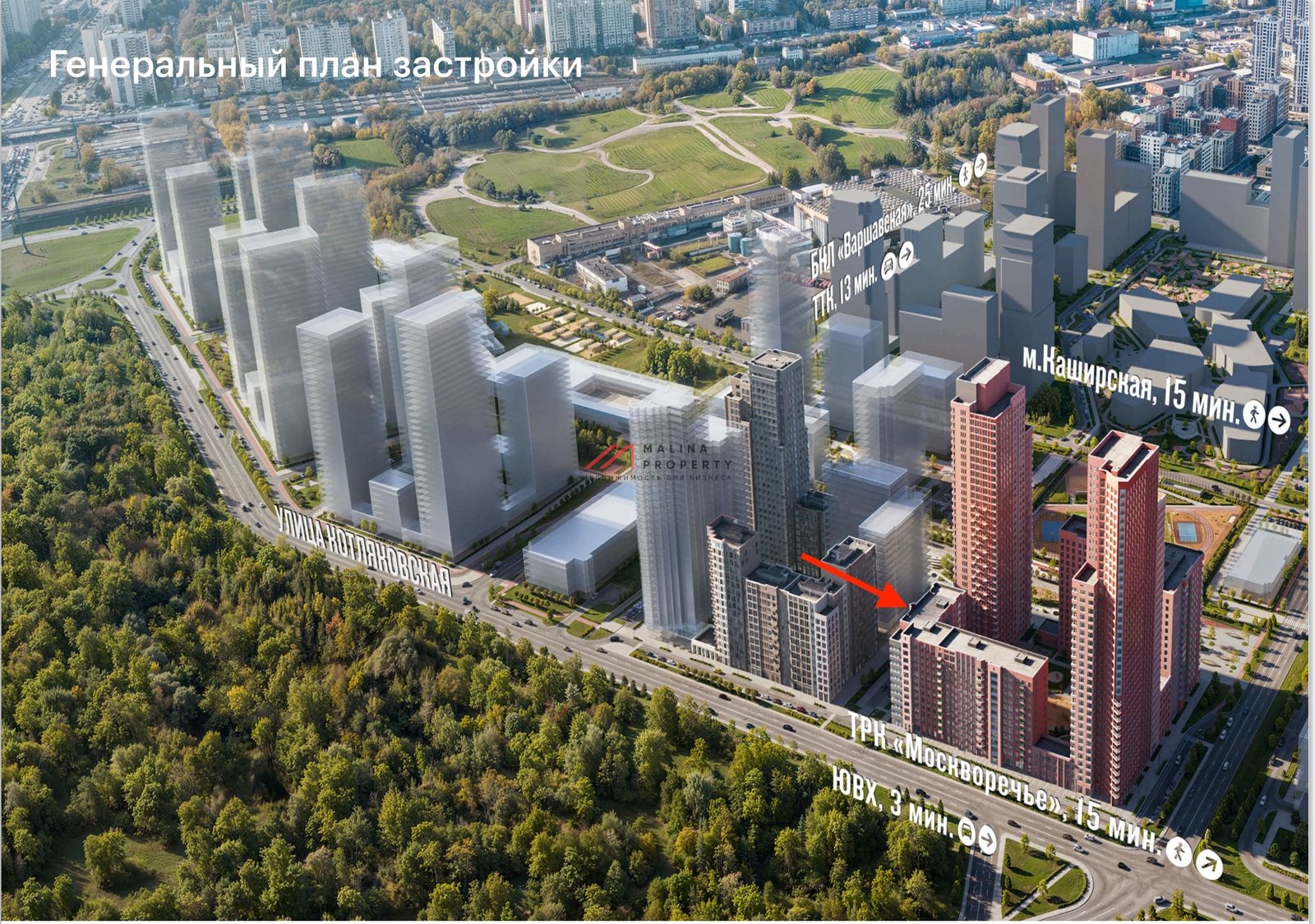 Аренда помещения под продуктовый магазин в ЖК "Москворечье"