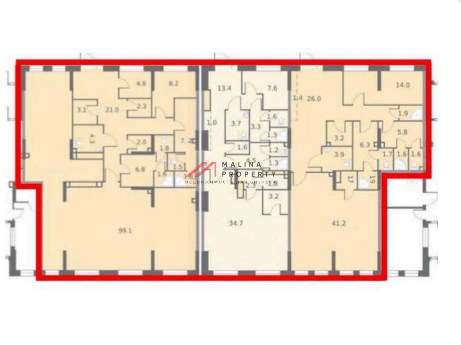 Продажа помещения с арендатором магазин "Пятерочка" в ЖК Лучи