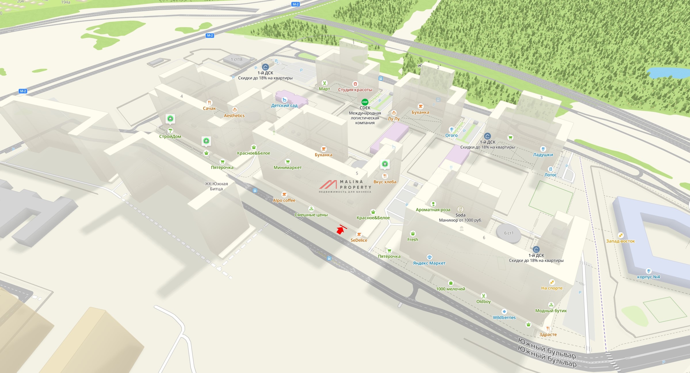 Аренда нежилого помещения в новостройке