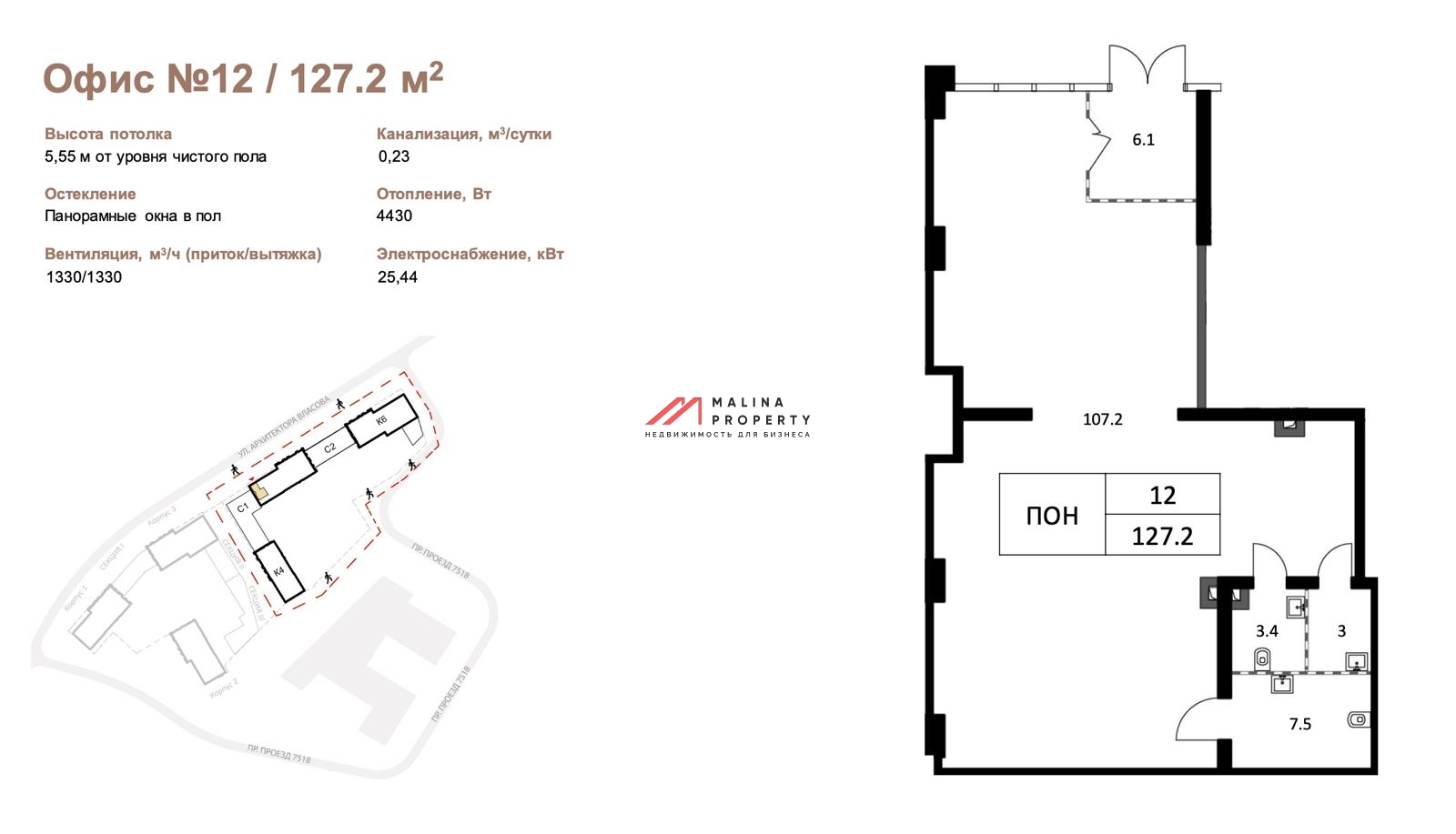 Аренда торгового помещения в ЖК "EVER-2" на 1-й линии
