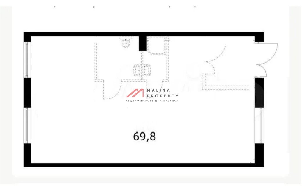 Продажа торгового помещения в новостройке