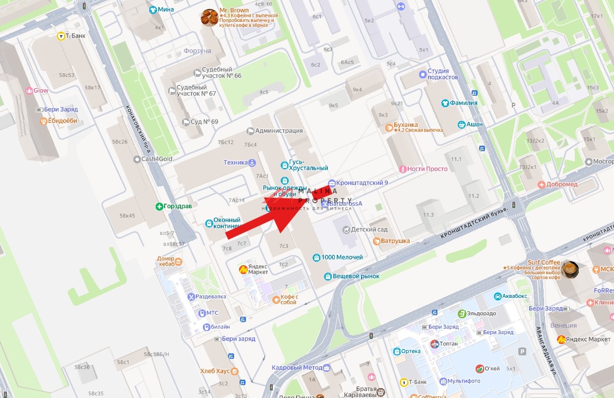 Продажа торгового помещения в ЖК «Кронштадтский 9»