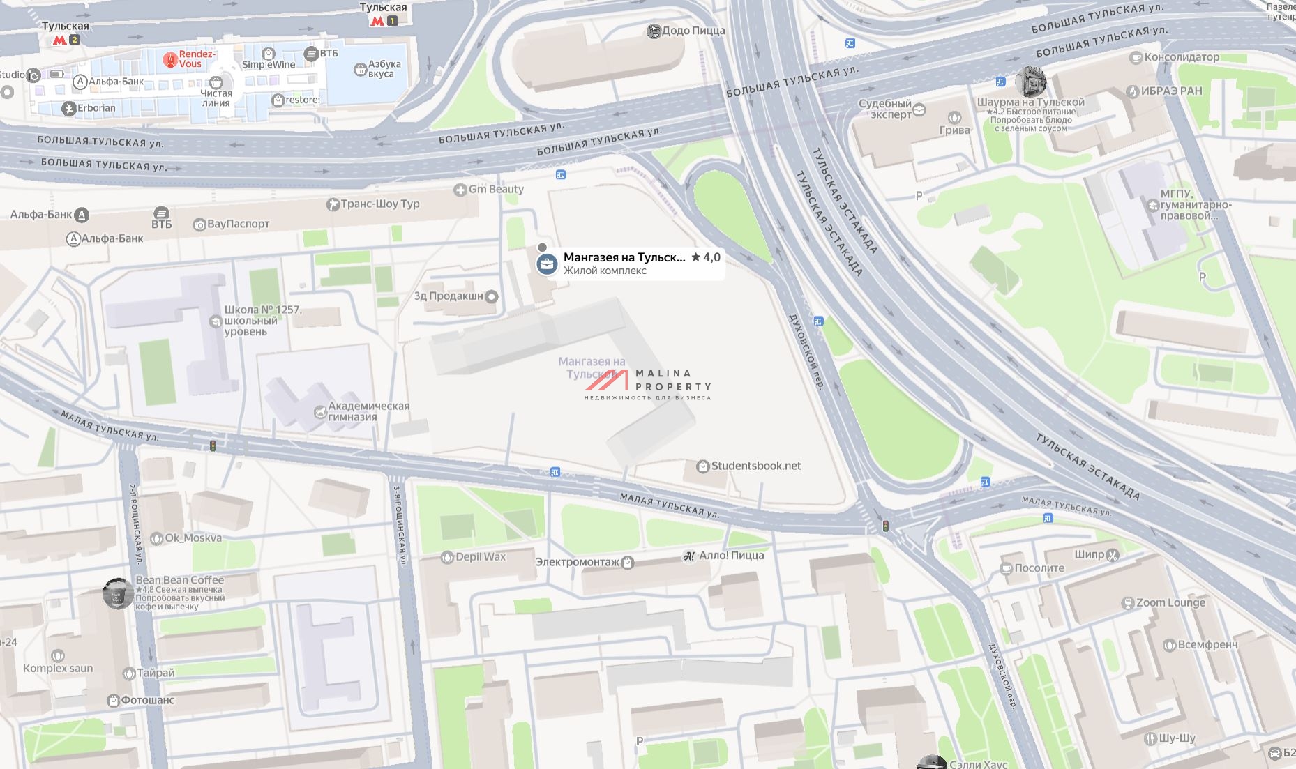 Продажа коммерческого помещения в ЖК "Мангазея на Тульской"