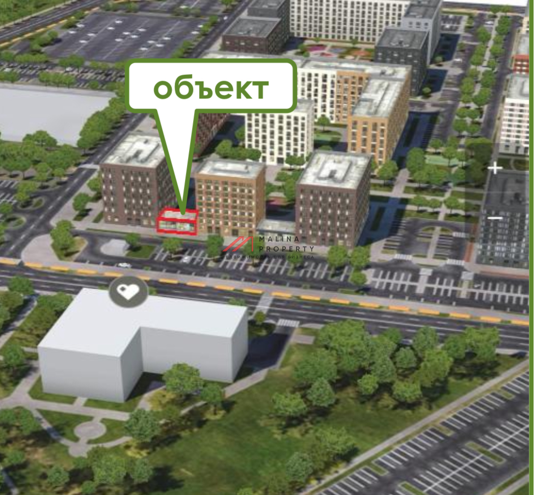 Продажа торгового помещения напротив поликлиники в ЖК Ильинские луга