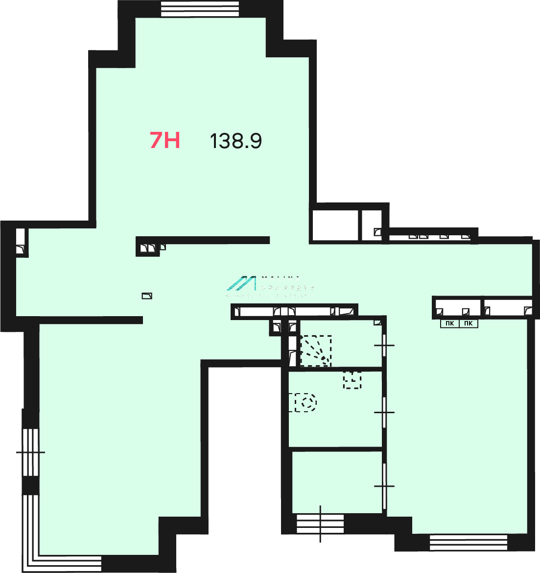 Продажа помещения в новом жилом доме