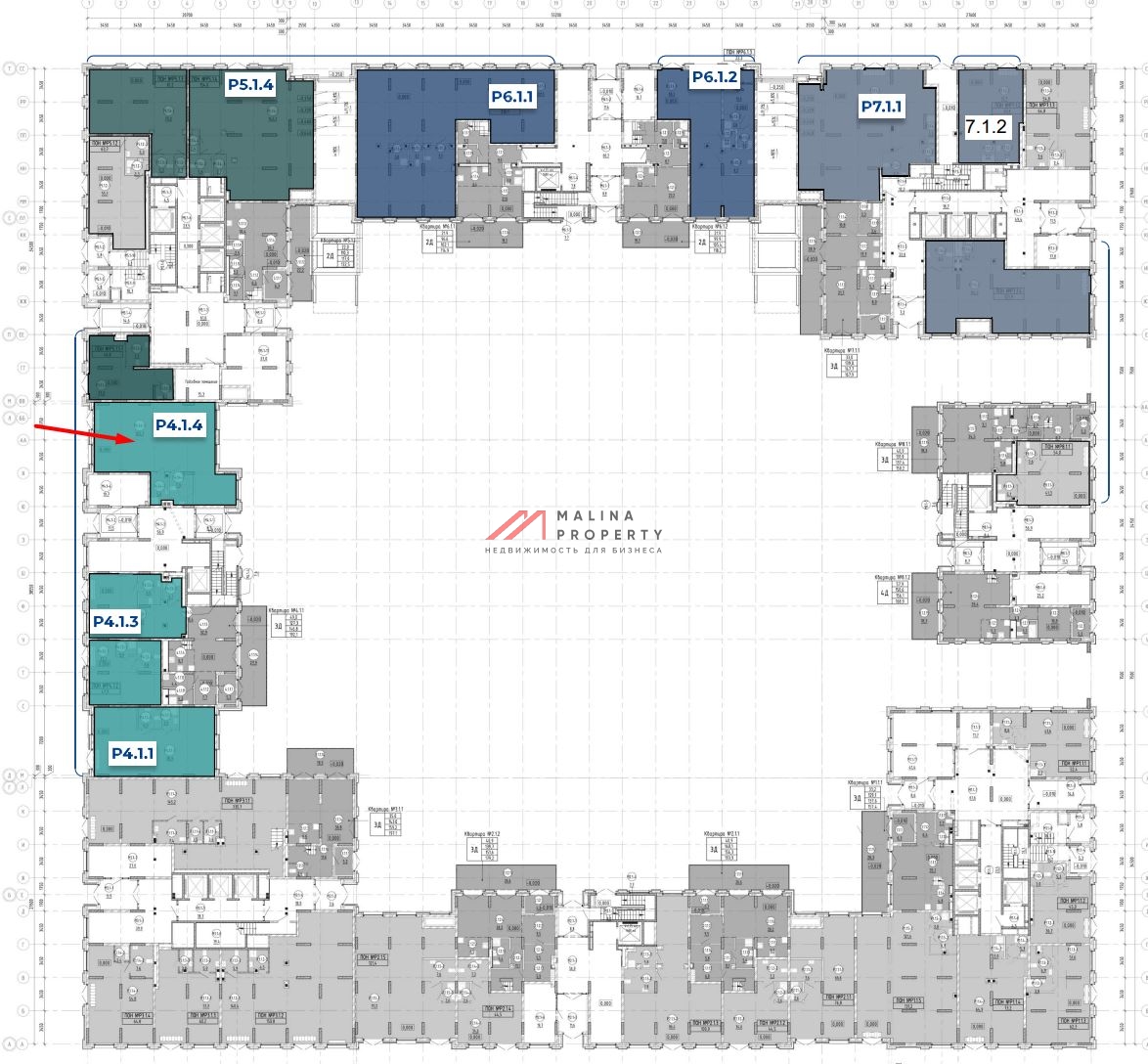 Продажа торгового помещения в ЖК «Квартал Метроном»