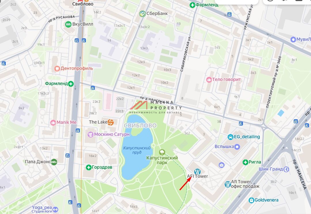 Аренда торгового помещения на Серебрякова