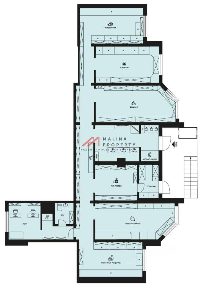 Продажа торгового помещения с арендатором в Мытищах 