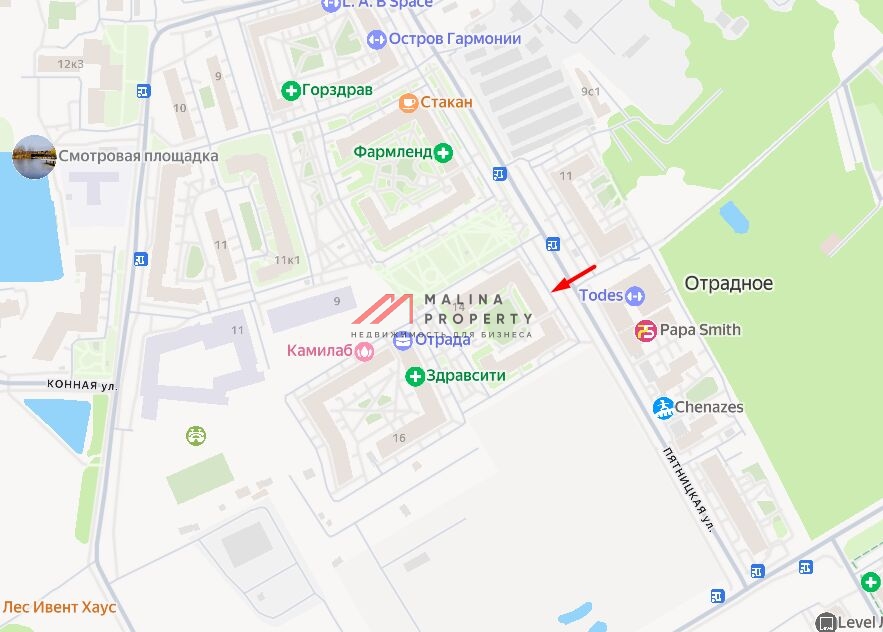 Аренда торгового помещения в ЖК "Отрада"