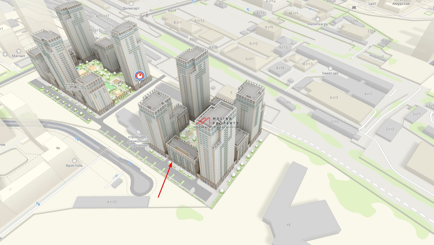 Продажа торгового помещения в ЖК «Квартал Метроном»