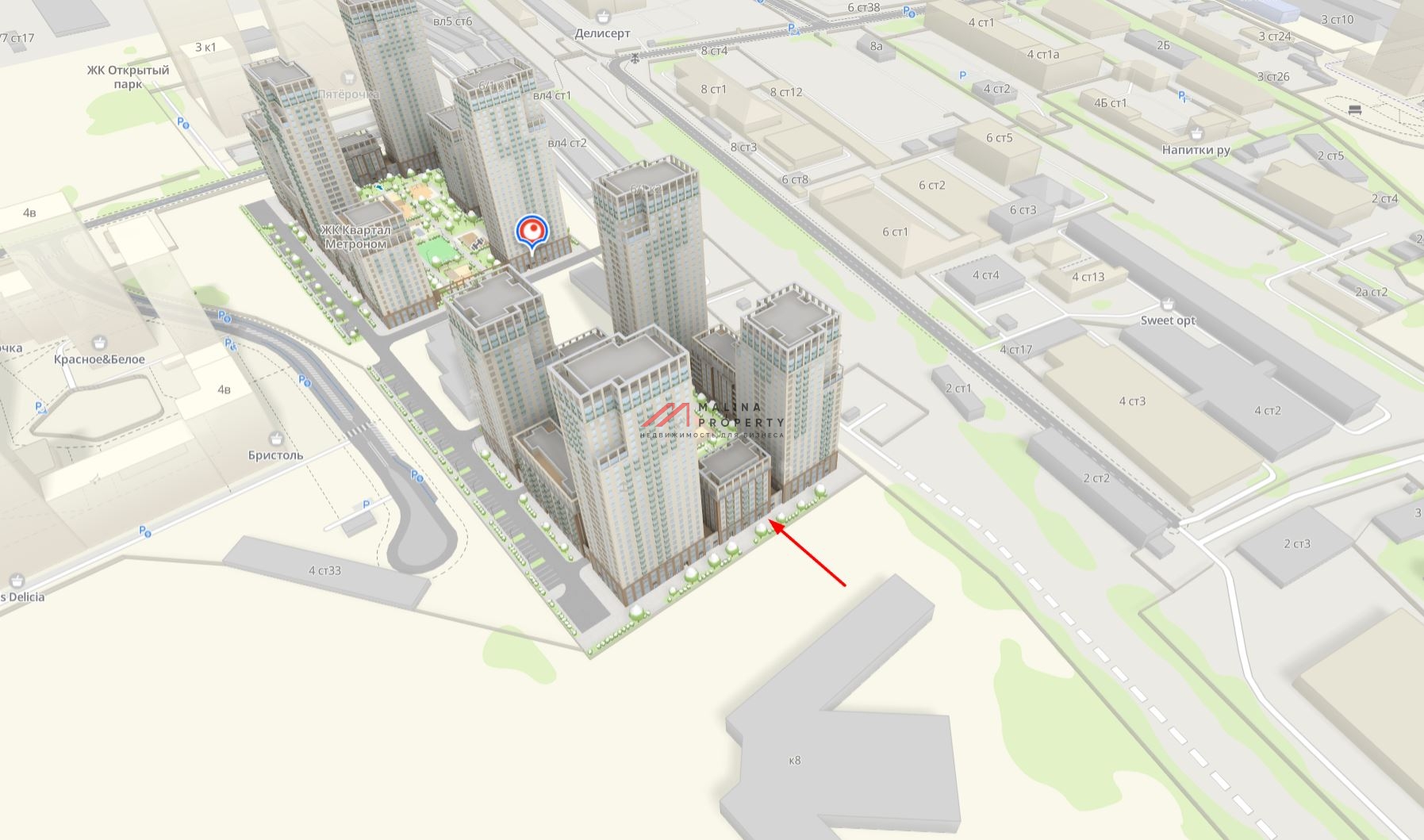 Продажа торгового помещения в ЖК «Квартал Метроном»
