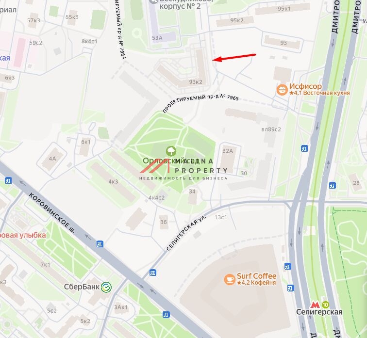 Аренда помещения в новом доме рядом с метро Селигерская