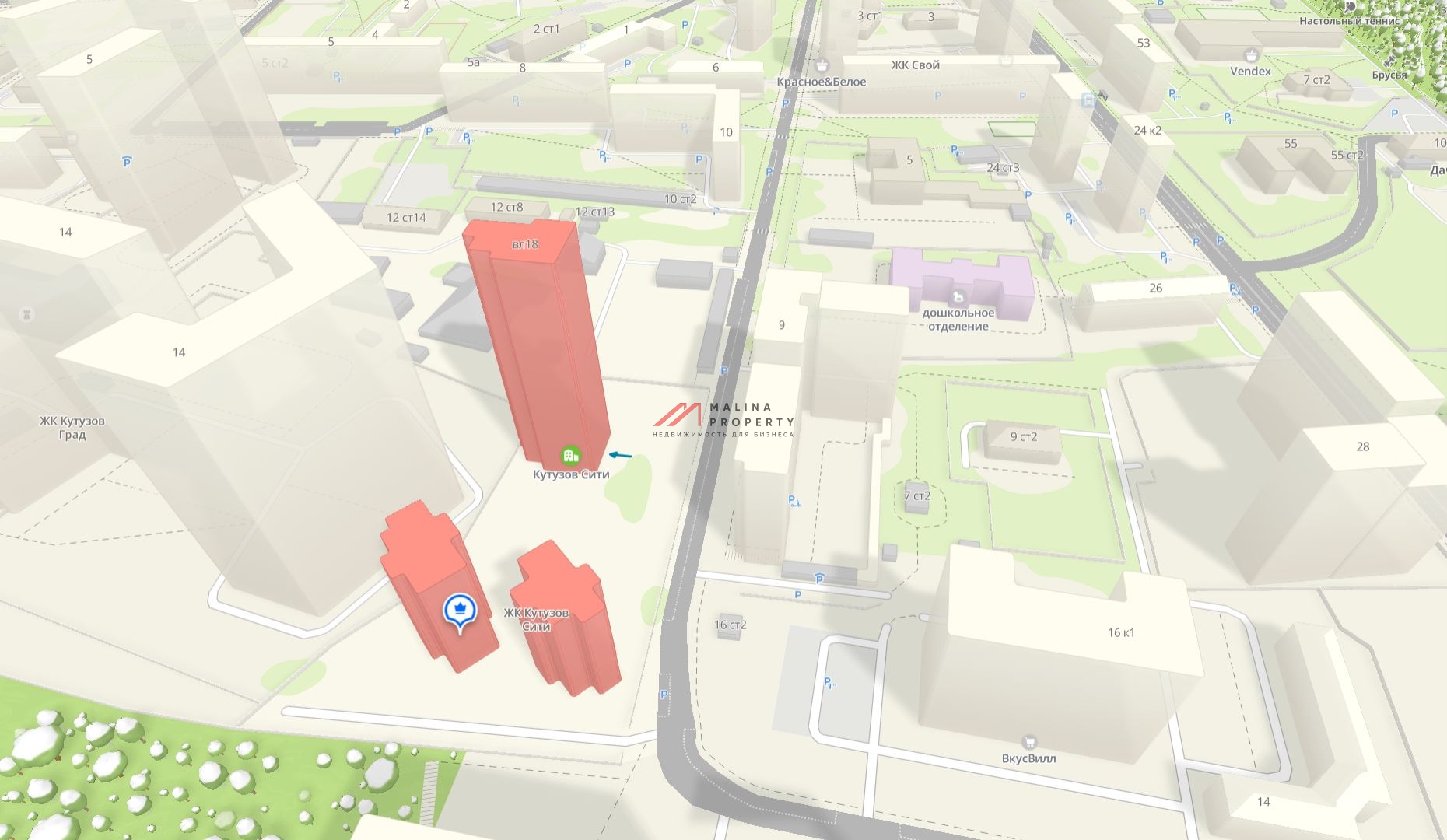 Продажа торгового помещения в ЖК "Кутузов Сити"