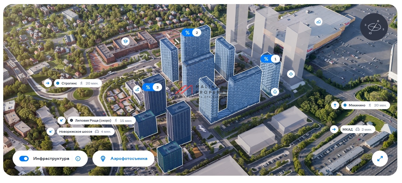Продажа торгового помещения  в ЖК "Квартал Строгино"