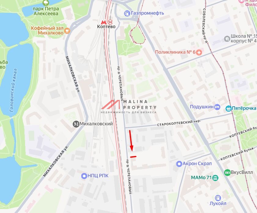 Аренда помещения в новом доме в районе Коптево