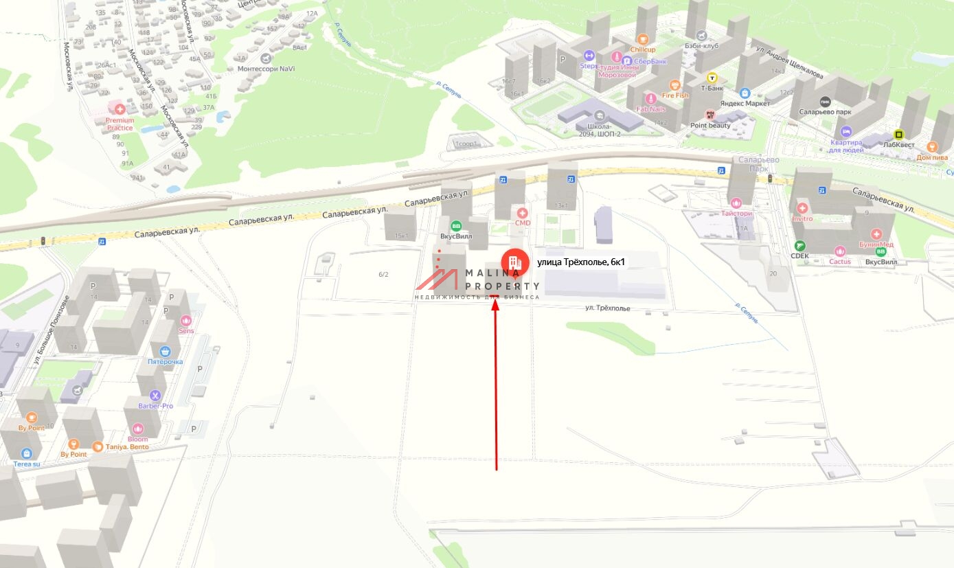 Продажа торгового помещения в ЖК "Саларьево парк" 