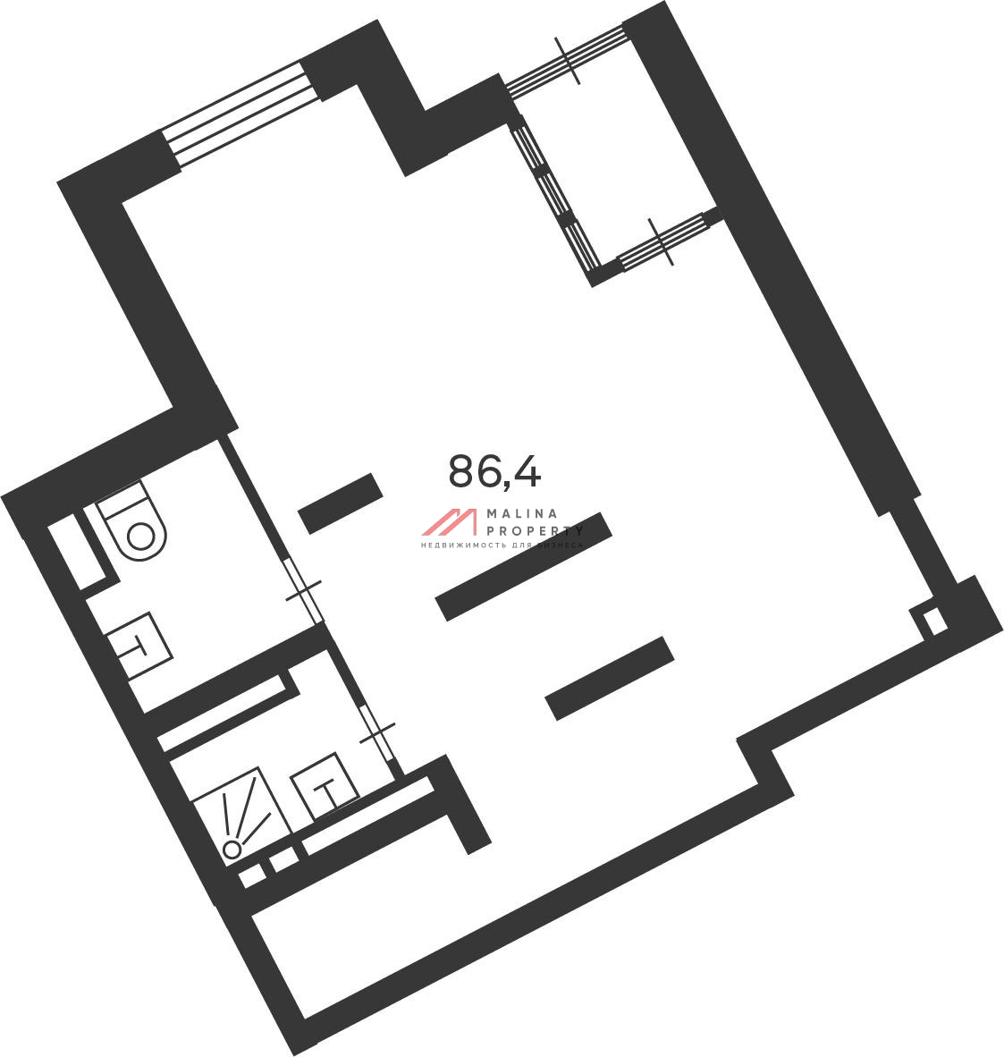 Продажа торгового помещения в новом доме 
