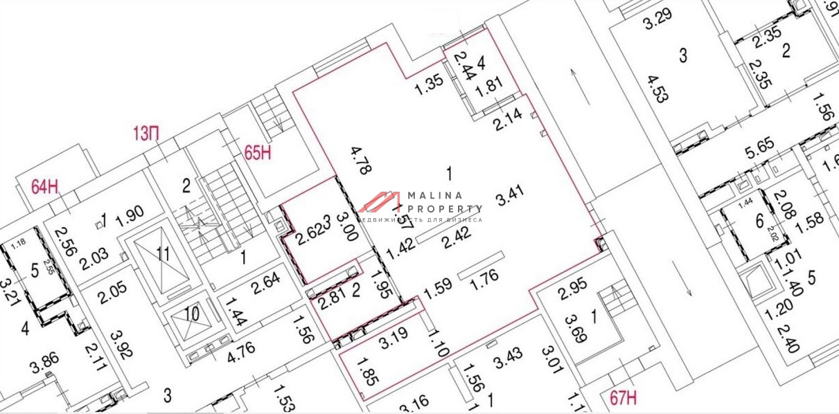 Продажа торгового помещения в новом доме 