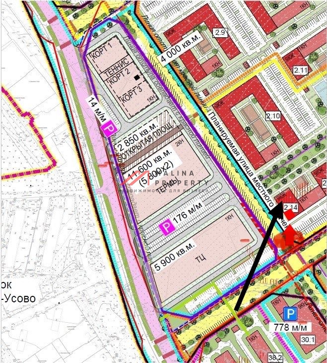 Аренда торгового помещения в ЖК "Ильинские луга" 