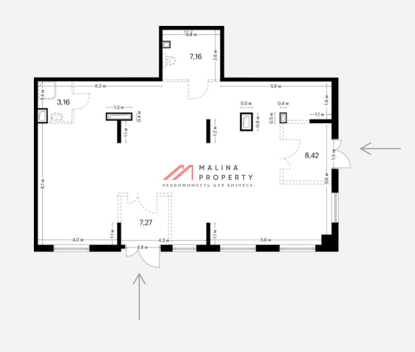Продажа торговое помещение в ЖК "Середневский Лес" 