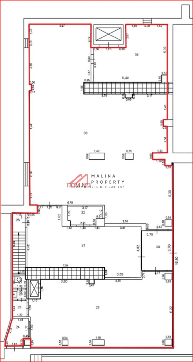Продажа торгового помещения с супермаркетом Дикси