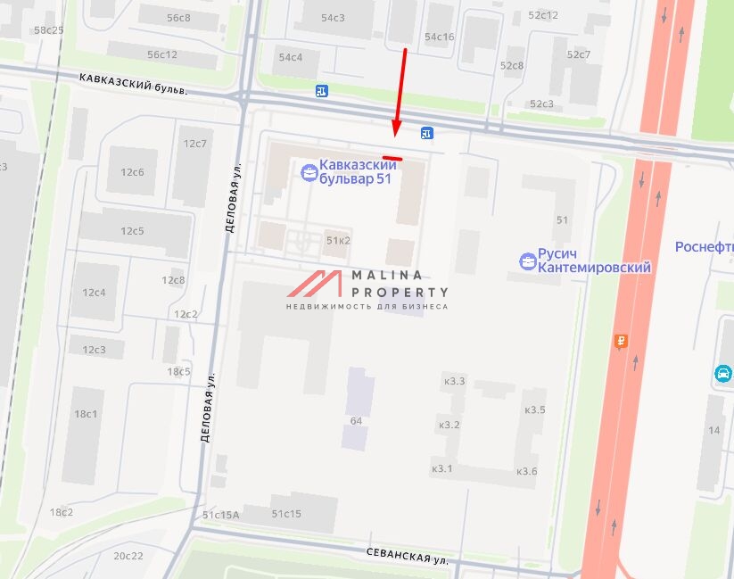Аренда торгового помещения в ЖК Кавказский бульвар 51
