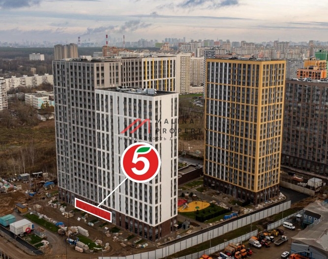 Продажа помещения с арендатором магазин "Пятёрочка" в ЖК Лучи