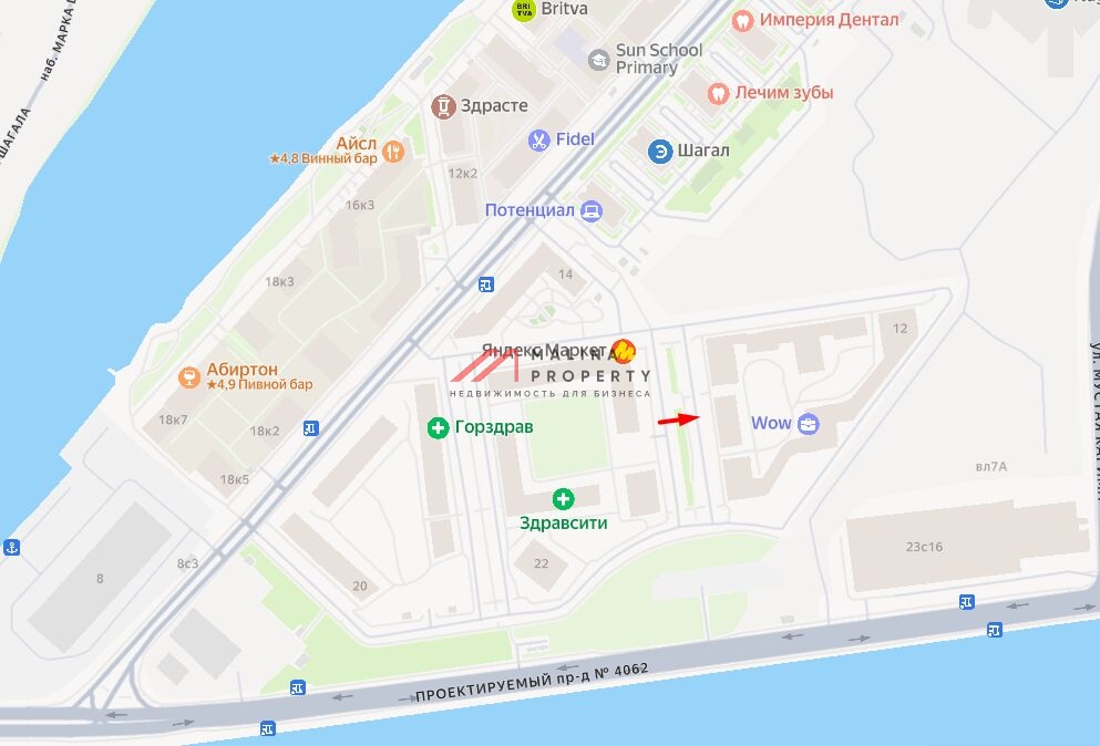 Аренда торгового помещения в ЖК WOW