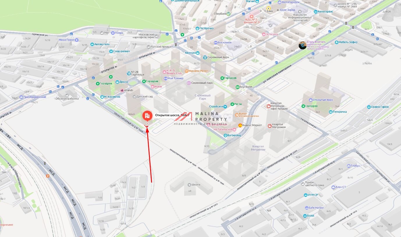 Аренда коммерческого помещения в ЖК "Лoсинoоcтpовcкий"