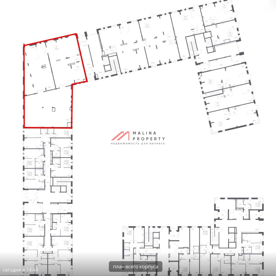 Продажа помещения с магазином Пятерочка в ЖК "Квартал Западный"